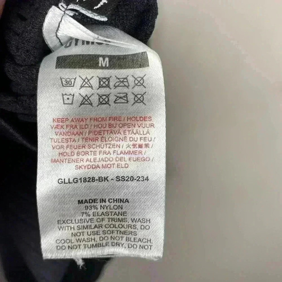 Gymshark Womens Black Leggings Size Medium Activewear - Picture 6 of 6